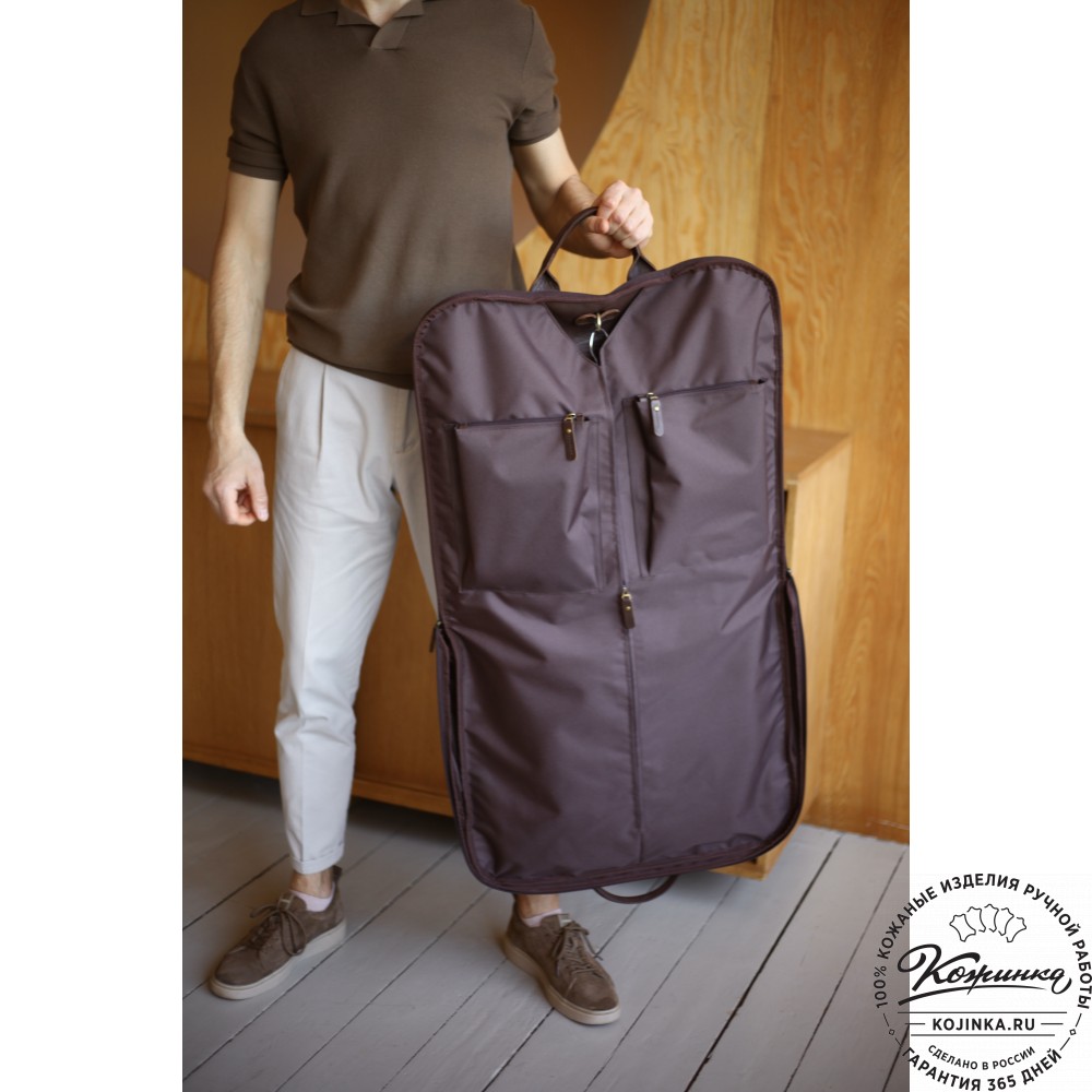 Кожаный портплед "Сильвер" (чёрный)